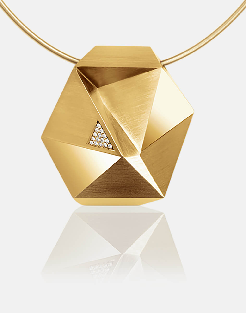 Tectone | Collier, Kettenanhänger, Kette 750/- Gelbgold, Brillanten, Diamanten | necklace, pendant 18kt yellow gold, diamonds | SYNO-Schmuck.com