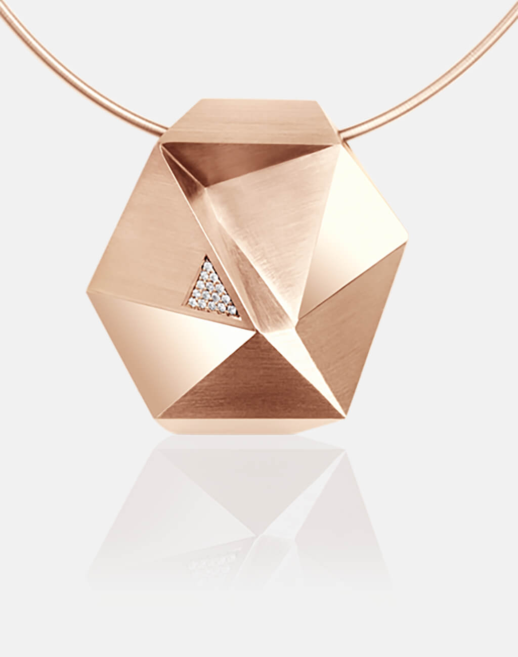 Tectone | Collier, Kettenanhänger, Kette 750/- Rosegold, Brillanten, Diamanten | necklace, pendant 18kt rose gold, diamonds | SYNO-Schmuck.com