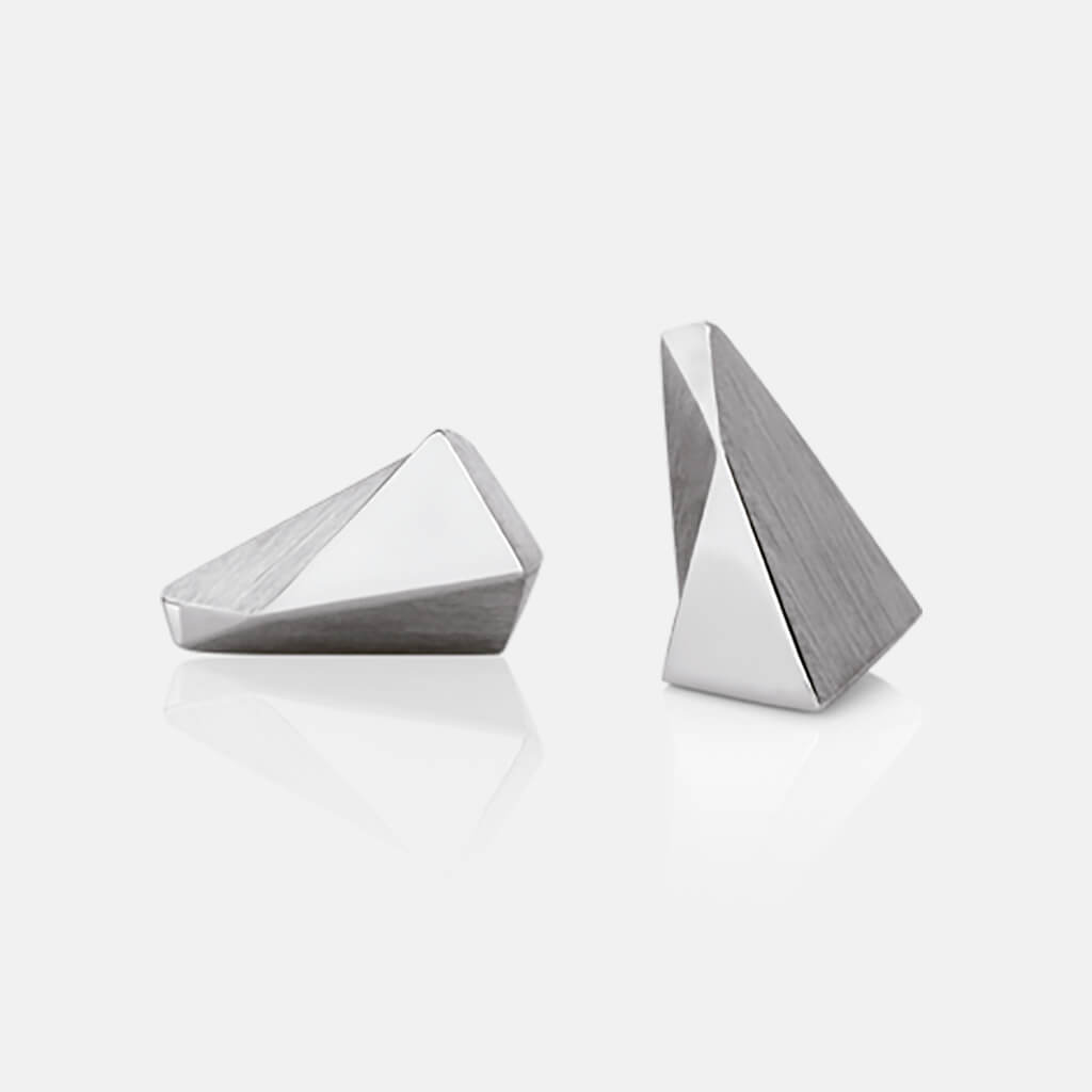 Stealth | Ohrstecker, Ohrringe 750/- Weissgold | ear studs, earrings, 18kt white gold | SYNO-Schmuck.com