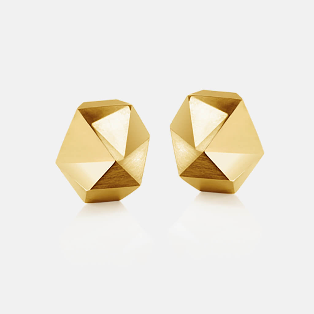 Tectone | Ohrringe, Ohrstecker 750/- Gelbgold, Brillanten, Diamanten | ear studs, earrings 18kt yellow gold, diamonds | SYNO-Schmuck.com