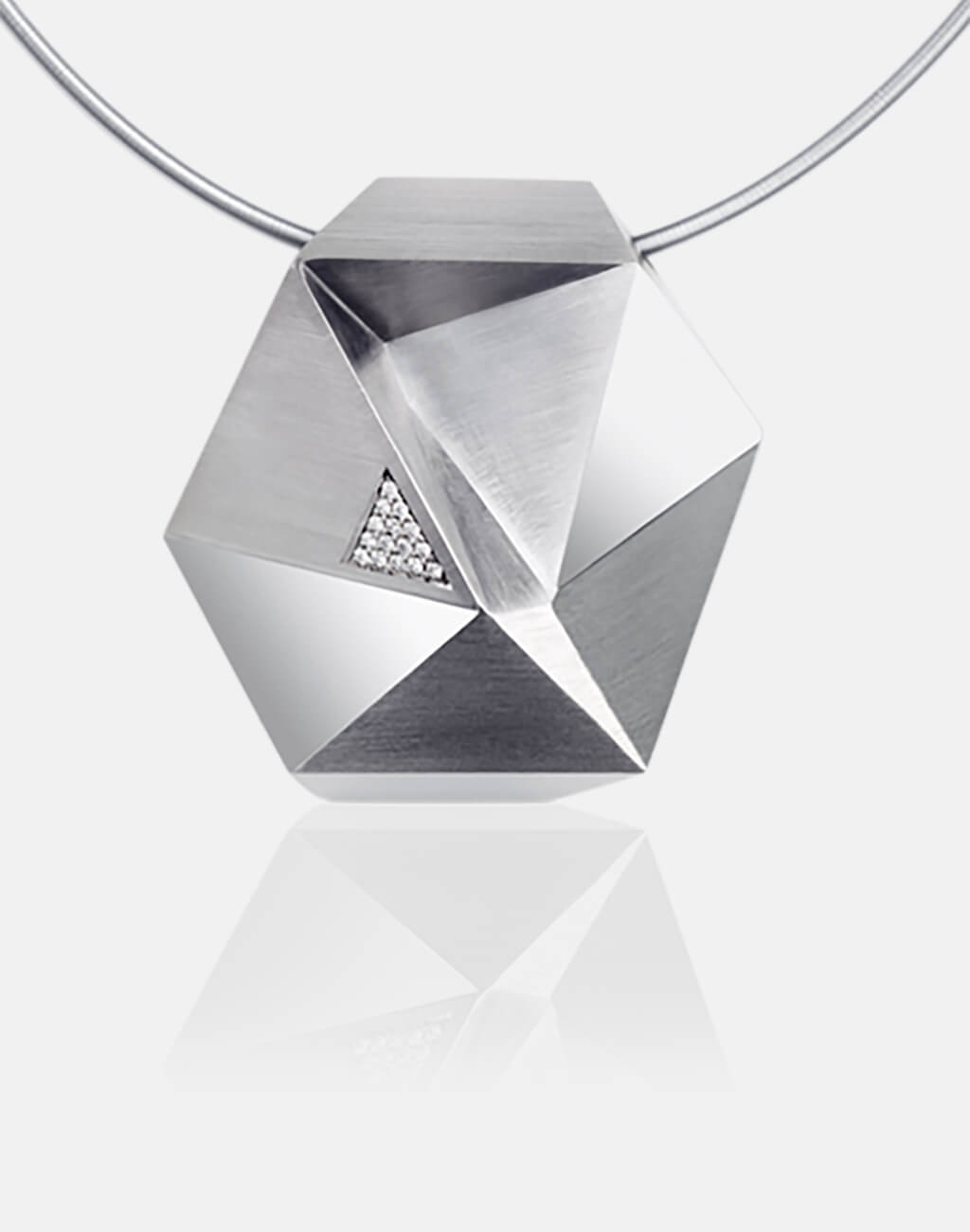 Tectone | Collier, Kettenanhänger, Kette 750/- Weissgold, Brillanten, Diamanten | necklace, pendant 18kt white gold, diamonds | SYNO-Schmuck.com