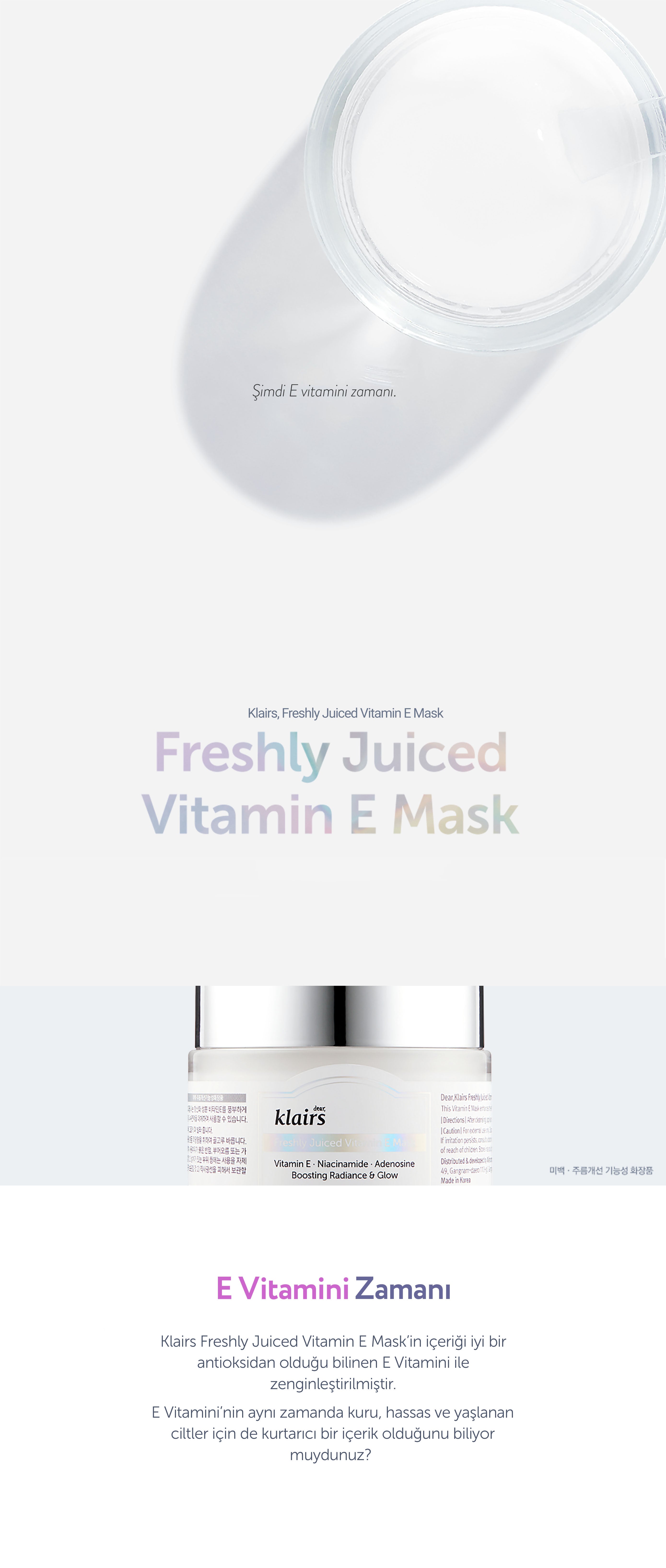 [Klairs] Freshly Juiced Vitamin E Mask TR-1