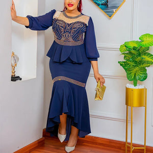 Women Two Pieces Set Tops And Skirts Suits - FrenzyAfricanFashion.com