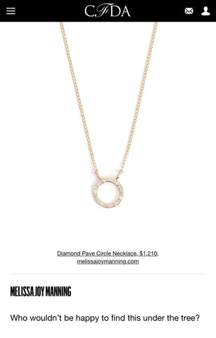 CFDA Diamond Pave Necklace