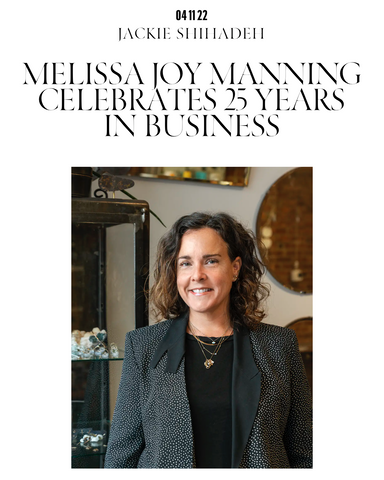Melissa Joy Manning Celebrate 25 Years in Business