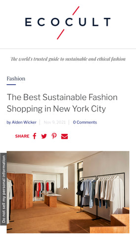 The Best Sustainable Fashion Shopping in New York City