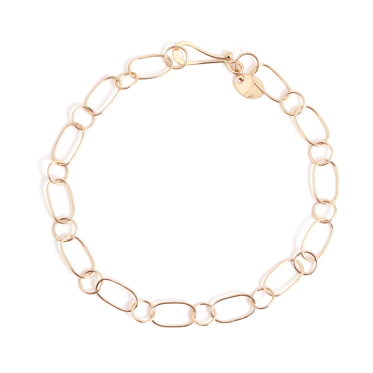 Image of Oval and round chain bracelet