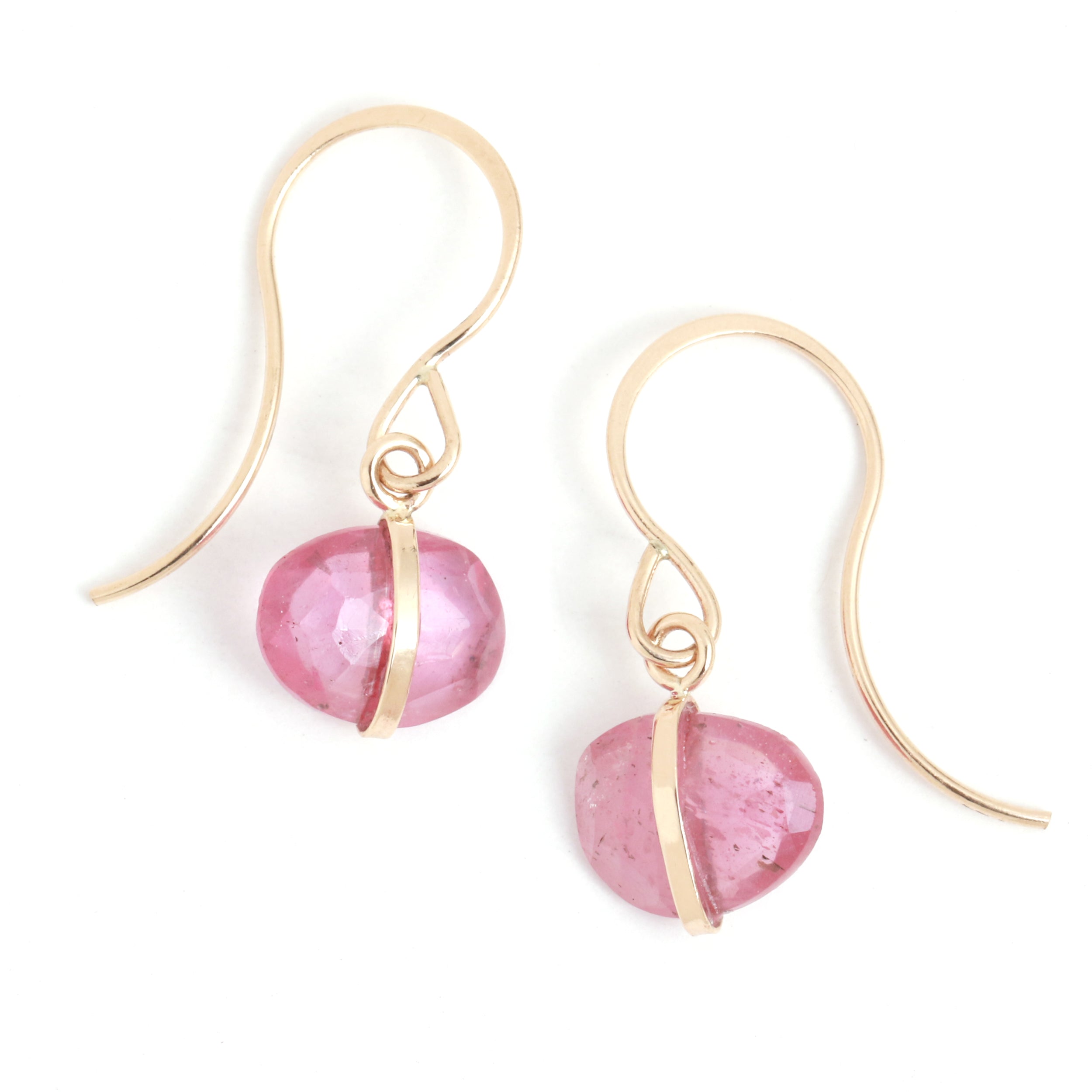 pink sapphire earrings