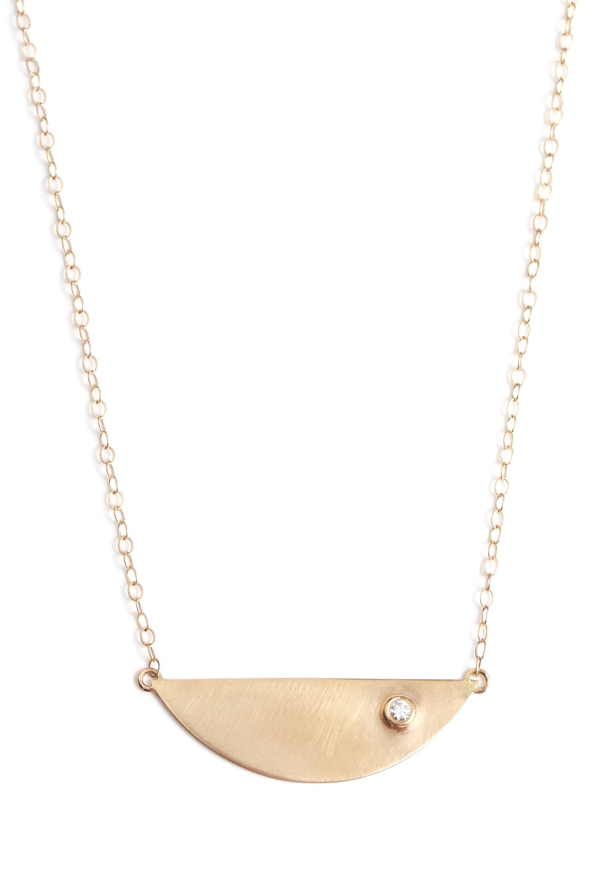 Diamond Semi Circle Necklace – Melissa Joy Manning Jewelry