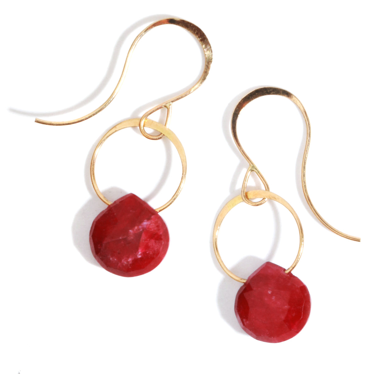 ruby earrings