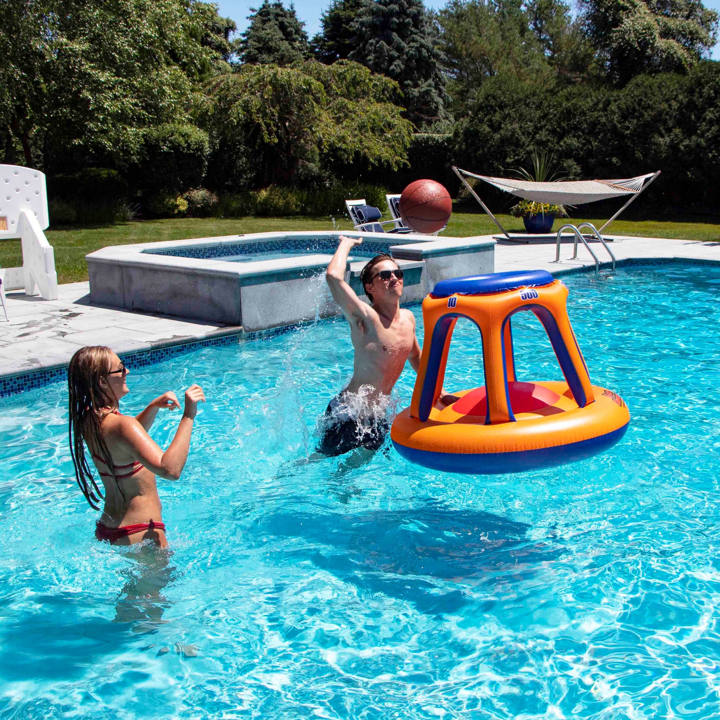 swimline giant shootball basketball swimming pool game toy