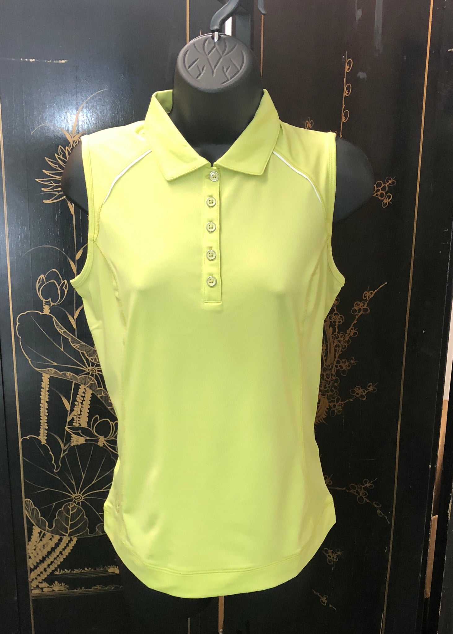 Kate Lord Hatley Sleeveless Princess Seam Golf Polo with Piping Keylim ...