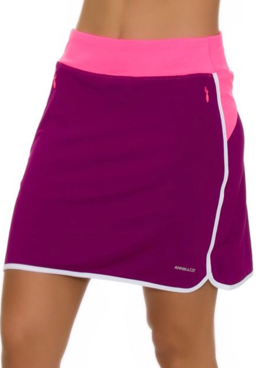 Annika On Course Colorblock Pull On Golf Skort LAB00014 PRE – Baseline Golf  Discount Clothing
