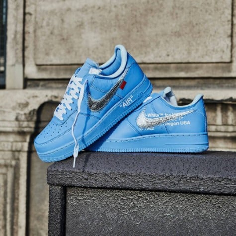 off white x nike air force 1 07 mca virgil abloh af1 Azul Hombres