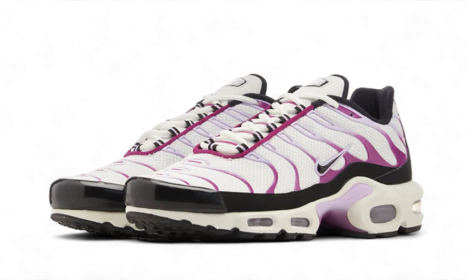 Nike air max plus white and purple clearance