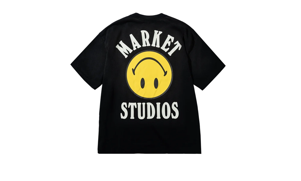 Studios T-Shirt Smiley Lockup Jet Set Black
