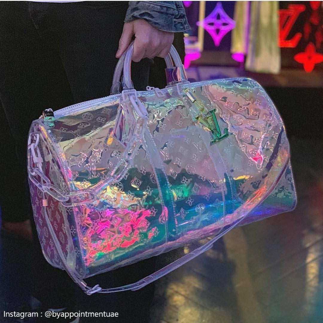 Louis Vuitton Prism Keepall Bandouliere 50 Bag by Virgil Abloh - Iridescent  UNICORN bag Review 