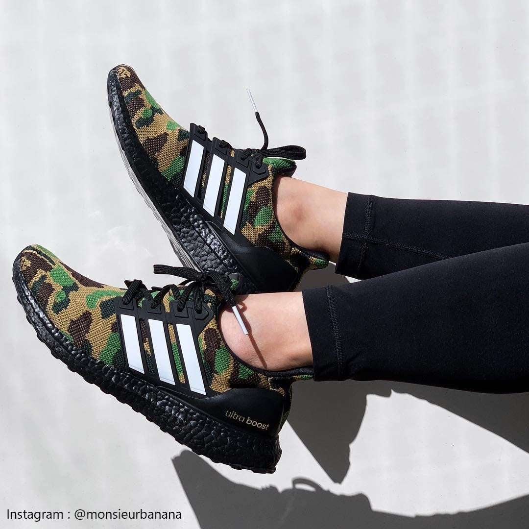 ultra boost bape on feet