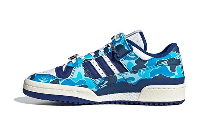 【新品】BAPE × adidas Forum 84 Low Blue Camo