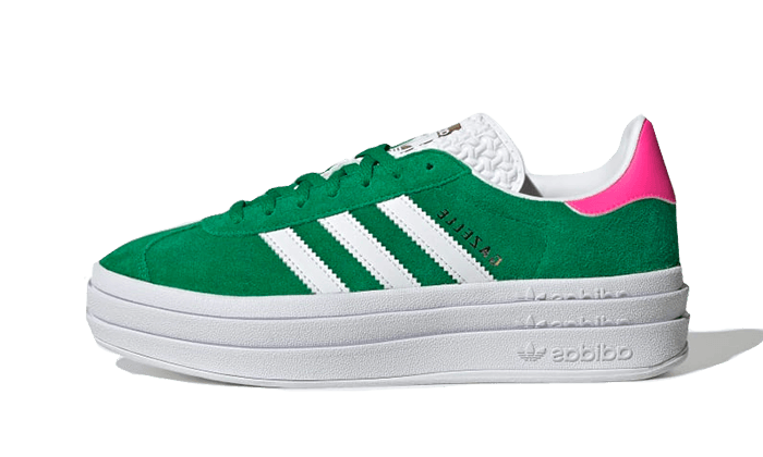 Adidas Gazelle Bold Green Lucid Pink 