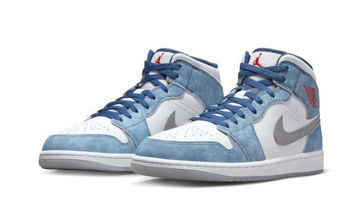 Air Jordan 1 Mid SE-sko til større børn - blå - DR6235-401