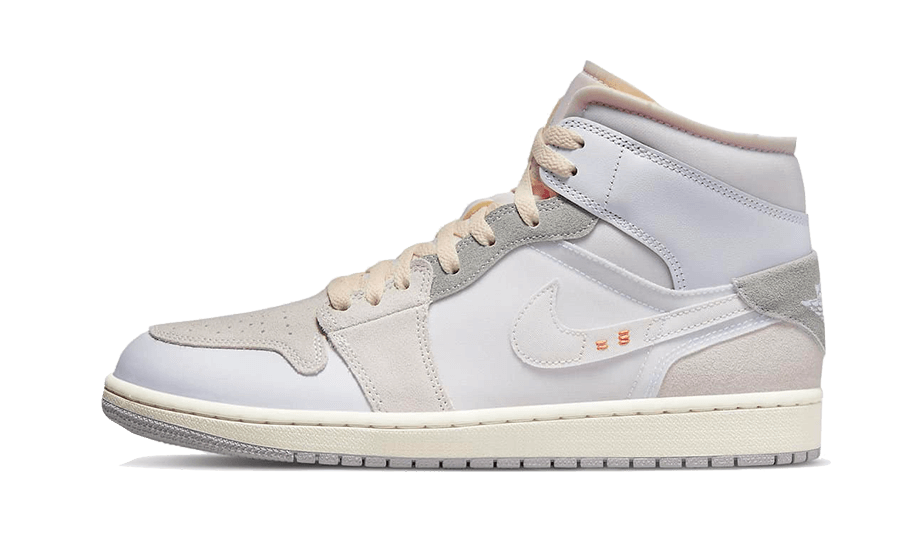 Jordan Air 1 Mid Women's - White/Grey