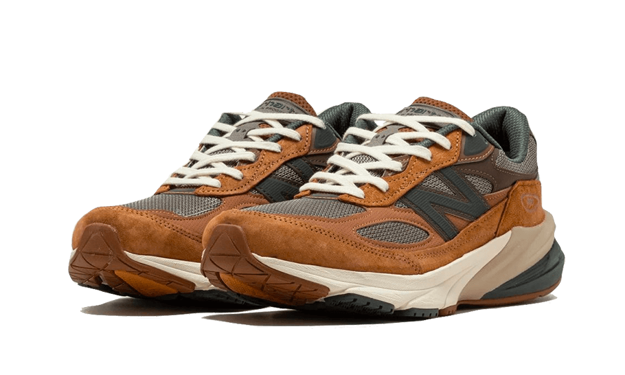 New Balance Uomo Carhartt WIP x MADE in USA 990v6 in Marrone/marron/Bianca/blanc, Leather, Taglia 42 - M990CH6