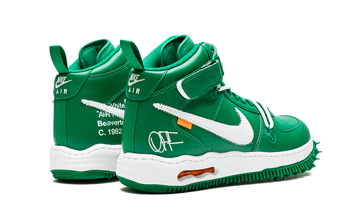 off white air force 1 mid green