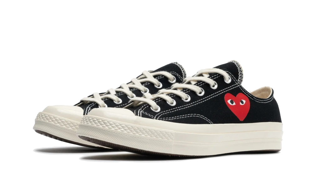 Converse PLAY Comme des Garçons Single Heart Chuck 70 Black Low