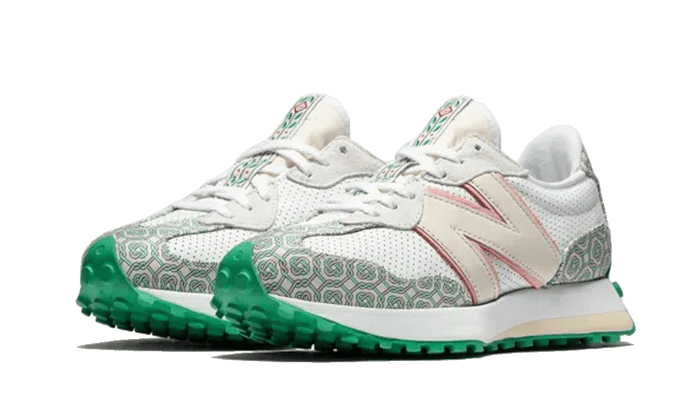 New Balance 327 - Unisex EU 45.5, White/Green - MS327CAB