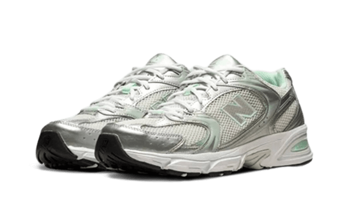 New Balance Hombre MR530 in Blanca/Gris/Verde, Synthetic, Talla 36 - MR530ZEL