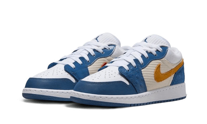 Air Jordan 1 Low SE-sko til større børn - blå - DR6960-400