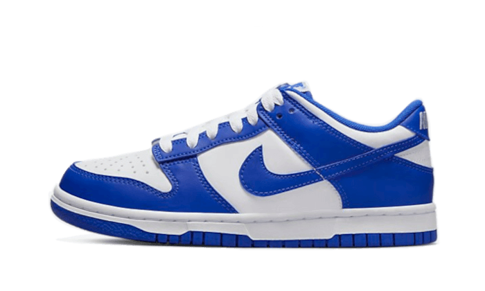 blue white dunk low