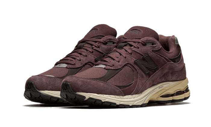 New Balance Men's 2002R in Red/Brown/Grey Suede/Mesh - M2002RCD
