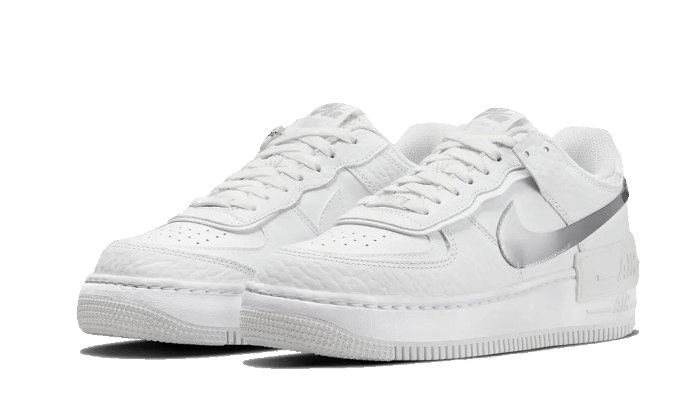 white and chrome air force 1