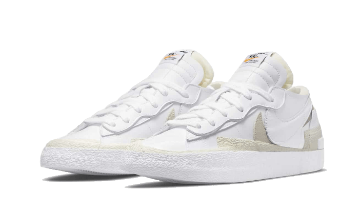 Nike Blazer Low Sacai White Grey - DM6443-100