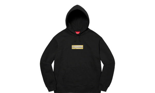 Supreme Bling Box Logo Hooded Sweatshirt Black