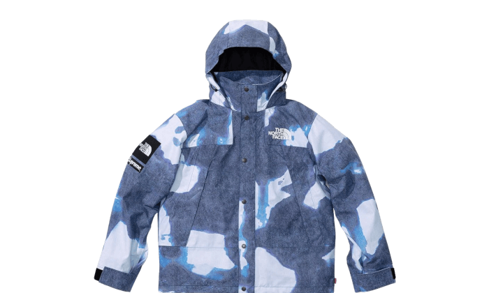 supreme north face blue jacket