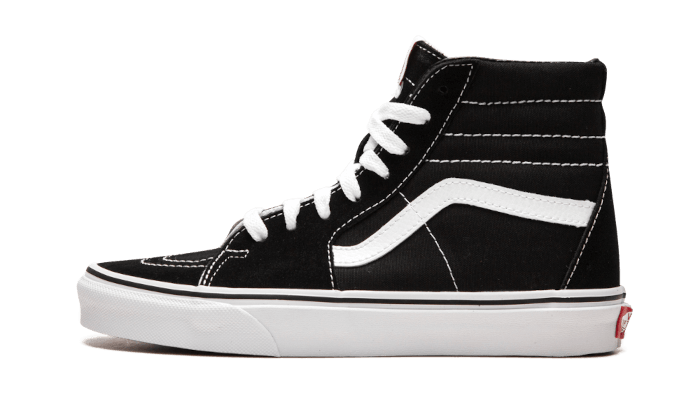 high black and white vans