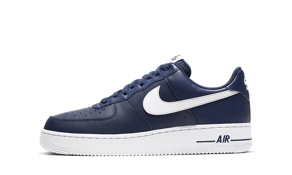 nike air force 1 white and navy blue