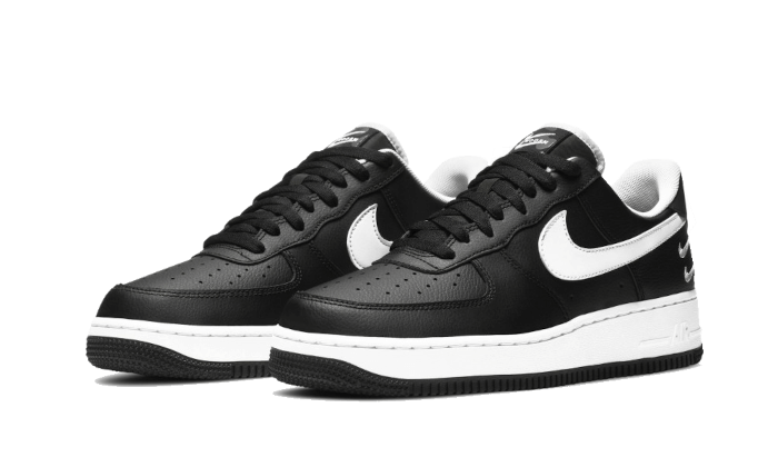 nike air force 1 low black with white swoosh