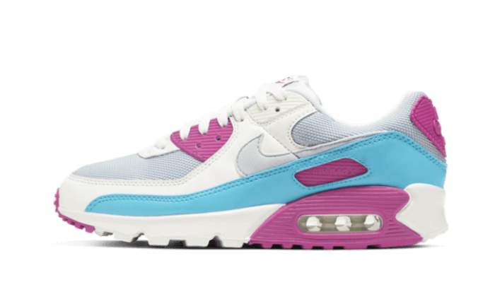 pink and light blue air max