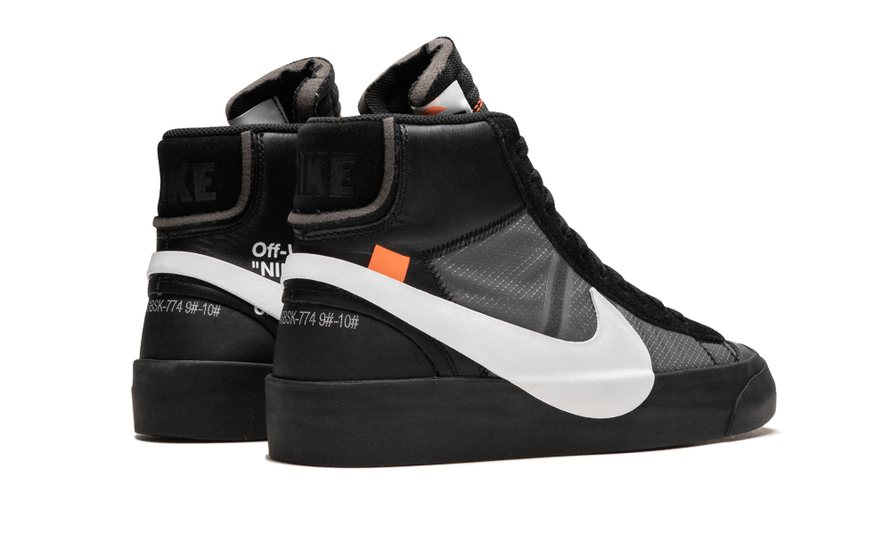 black nike blazer off white