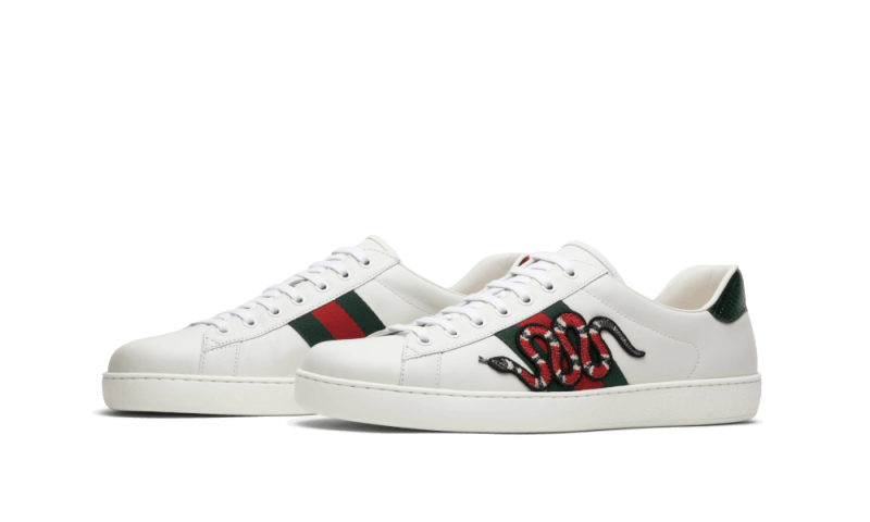 gucci ace embroidered sneaker snake