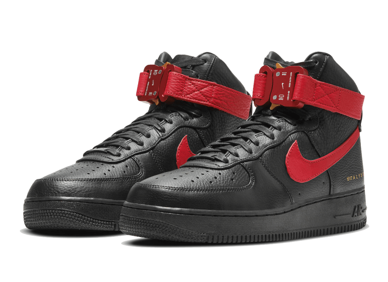 air force 1 red and black