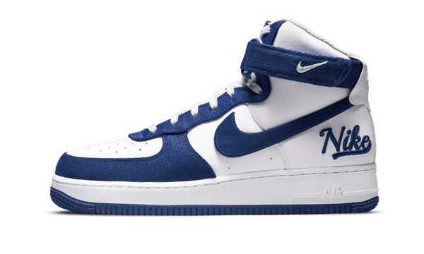 blue white nike air force 1 high