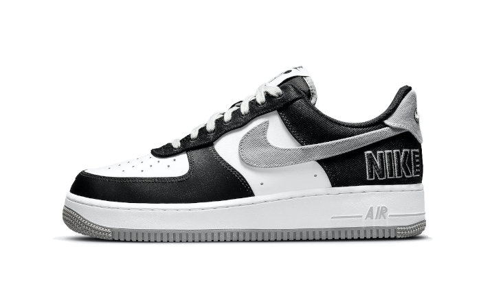 New Branding Hits The Nike Air Force 1 LV8 EMB Black Silver •