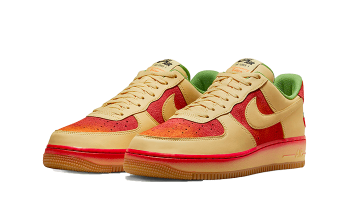 Nike Air Force 1 '07 “Chili Pepper” Lemon Wash/ Lemon Wash-University Red - DZ4493-700