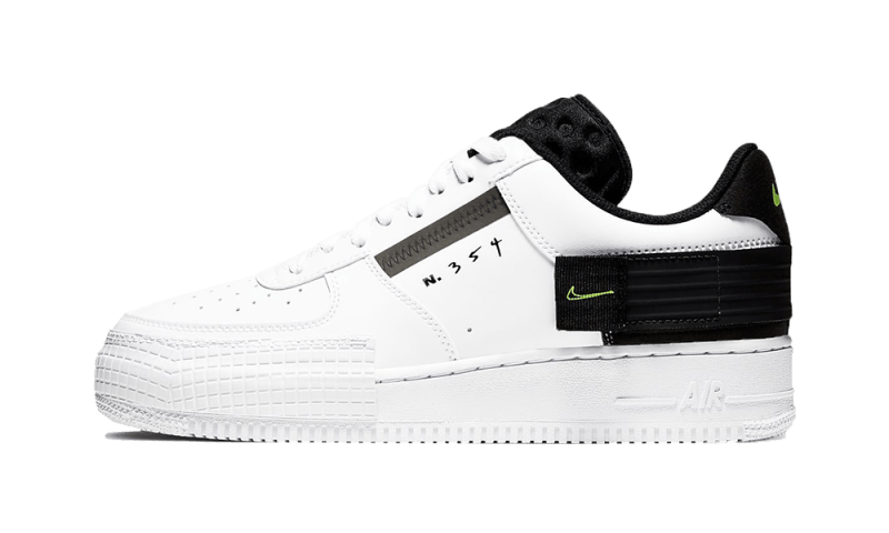 Nike Force 1 Low Drop Type White Black