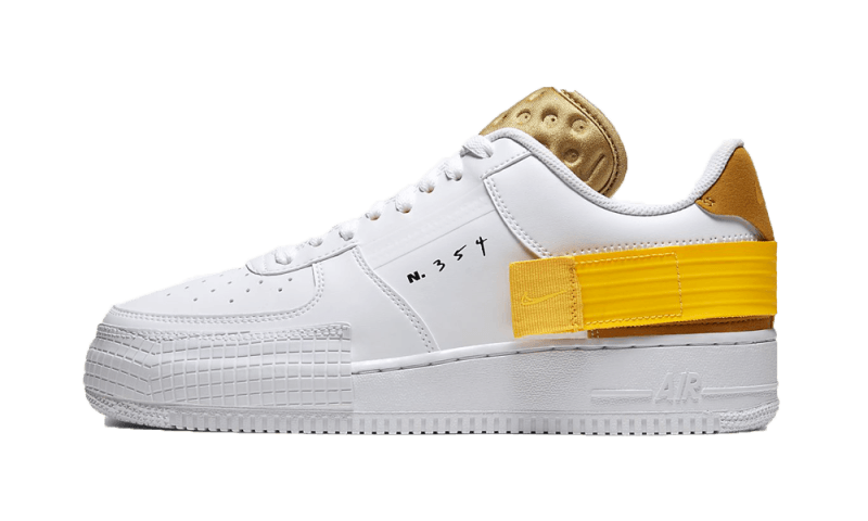 nike air force white and yellow